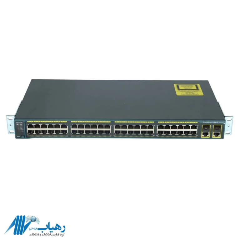 پورت‌های سوئیچ WS-C2960-Plus 48TC-L شامل 48 Fast Ethernet و 2 Combo
