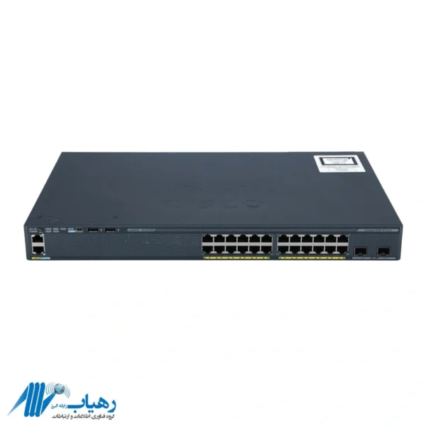نمای جلو سوئیچ سیسکو مدل WS-C2960X-24TD-L