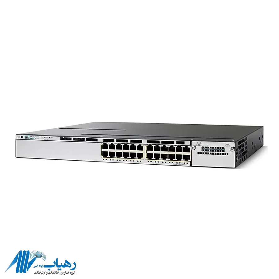 سوئیچ سیسکو WS-C3750X-24T-L با 24 پورت گیگابیت