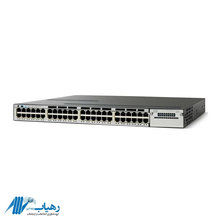 تصویر سوئیچ سیسکو مدل WS-C3750X-48P-S با 48 پورت PoE