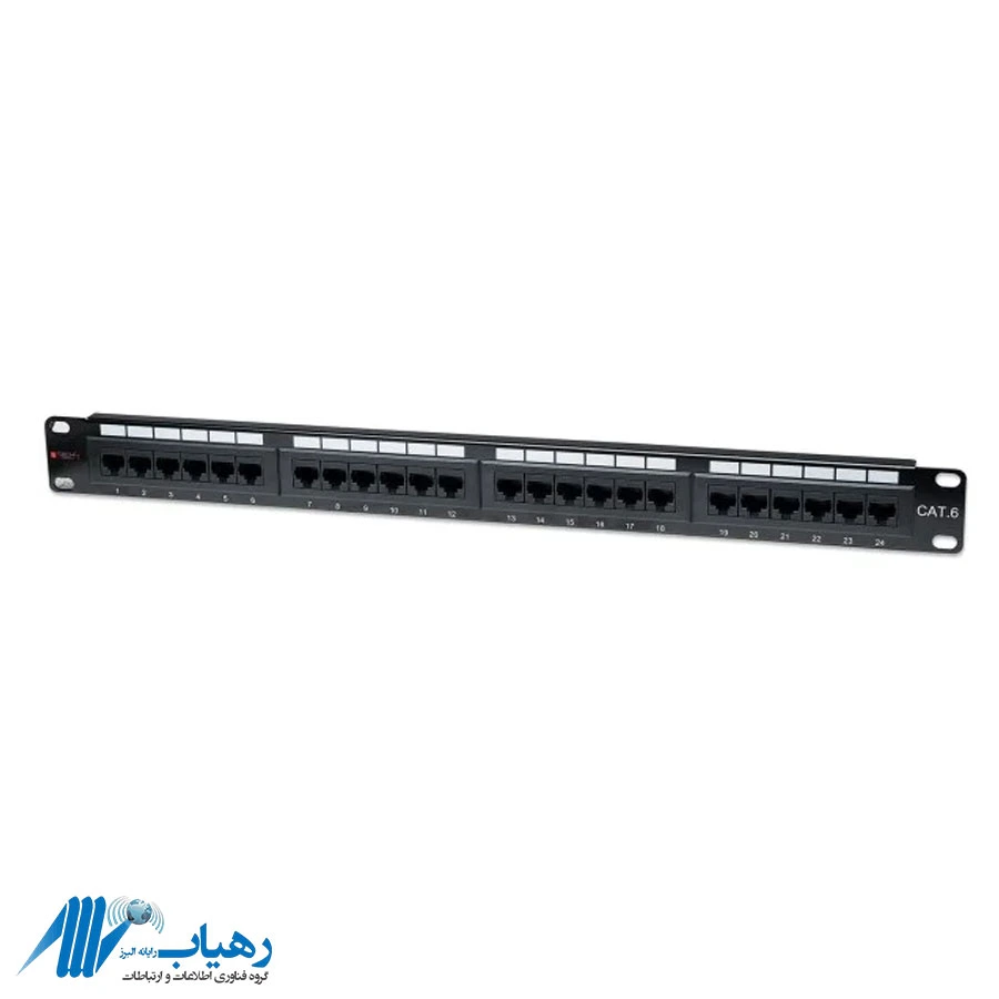 پچ پنل 24 پورت UTP CAT6 برند متا الکترونیک