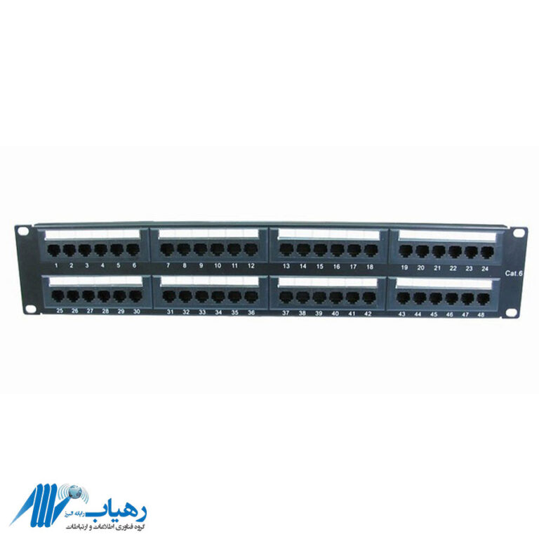 پچ پنل 48 پورت UTP CAT6 برند متا الکترونیک