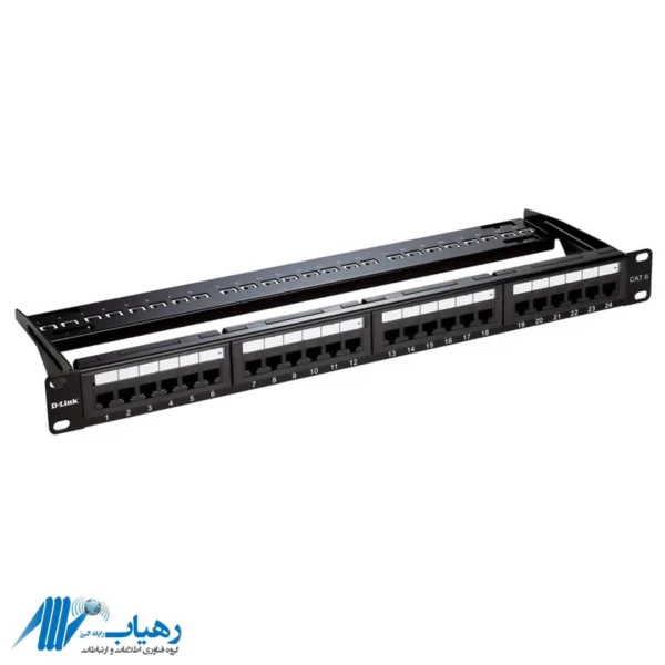 پچ پنل دی لینک 24 پورت Cat6 UTP مناسب شبکه‌های اداری و سازمانی