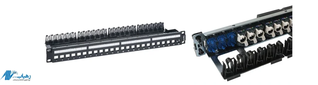 پچ پنل لگراند 24 پورت CAT6 UTP مدل 033561 با طراحی رکمونت