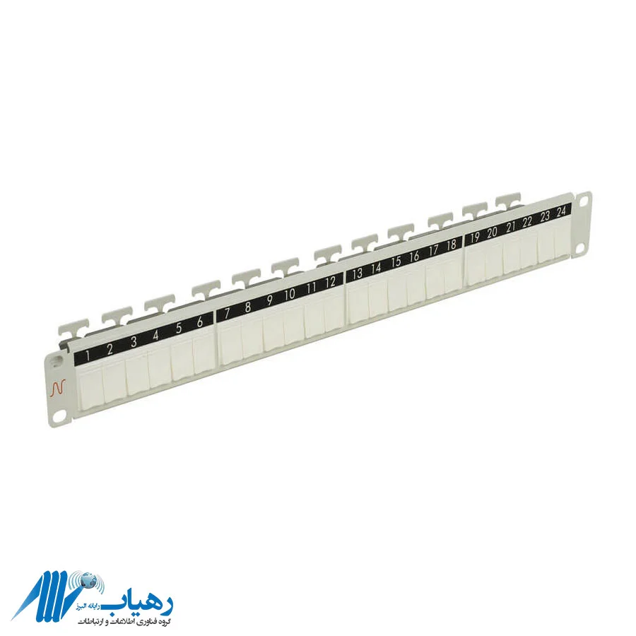 پچ پنل نگزنس 24 پورت Cat6 UTP مناسب شبکه‌های استاندارد