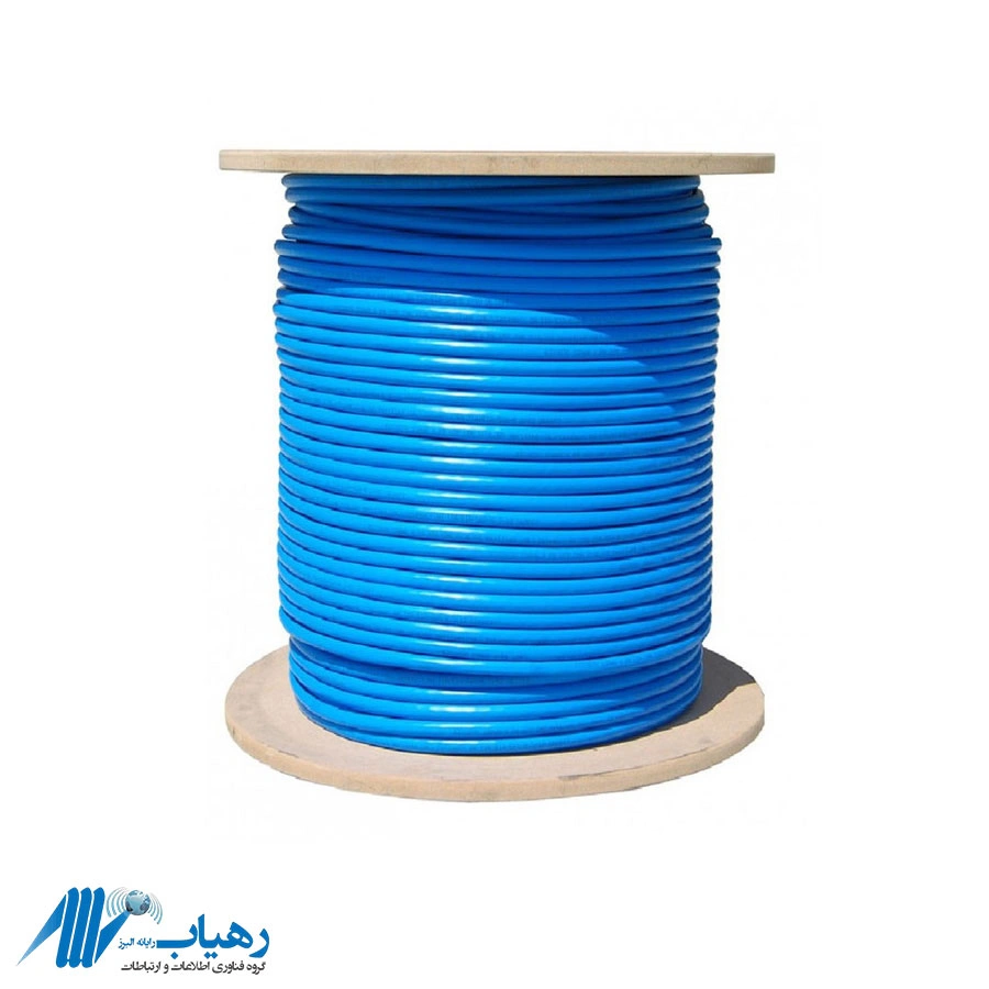 نمای داخلی کابل CAT6 SFTP با روکش فویل آلومینیومی و شیلد بافته