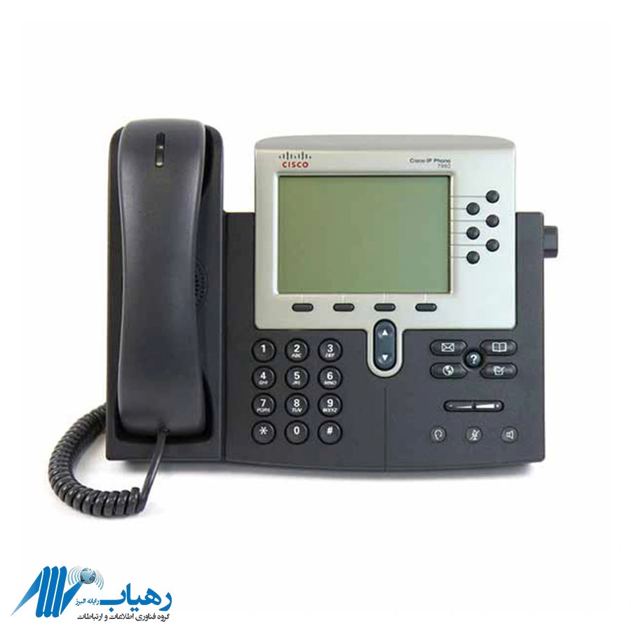 تصویر کلیدهای چندمنظوره و خط گوشی سیسکو 7960G