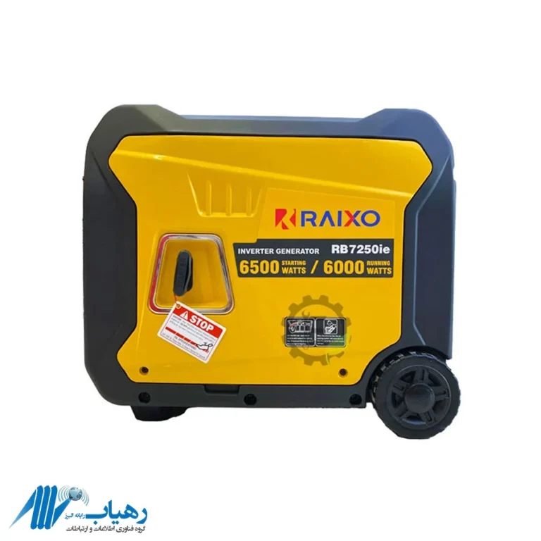 موتور برق ۶kW Raxio بنزینی با استارت الکتریکی و هندل دستی